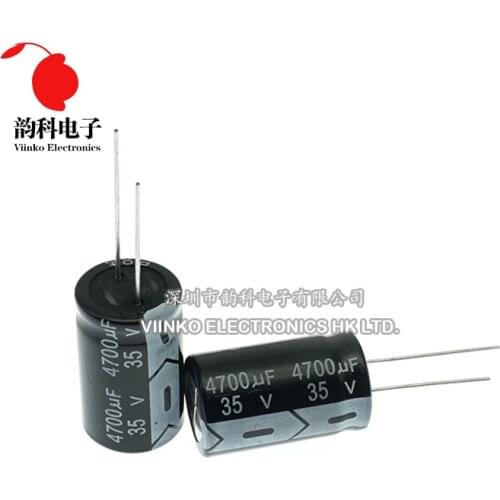 35V DIP Aluminum Electrolytic Capacitor 10UF 22UF 47UF 100UF 220UF 470UF 680UF 1000UF 2200UF 3300UF 4700UF 22000UF 47000UF