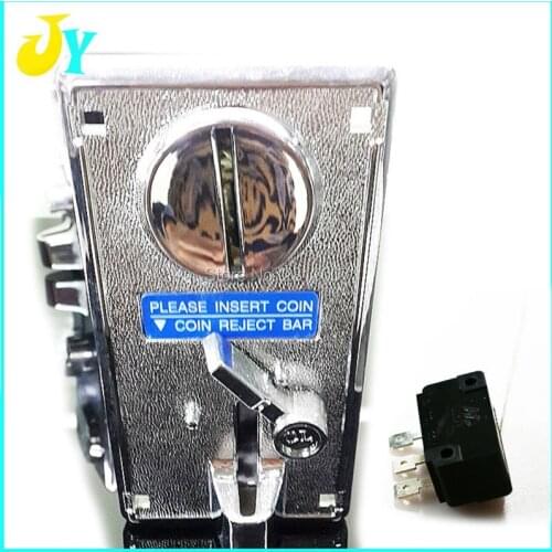 Free shipping Mechanical Coin Acceptor Anti- fishing Anti-eating coins device with micro switch for Arcade Cabinet Parts DIY