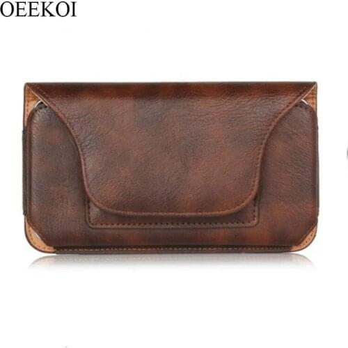 OEEKOI Rhino Pattern PU Leather Belt Clip Holster Pouch Case for Fly Nimbus 15/Nimbus 11/Nimbus 8 4.5Inch