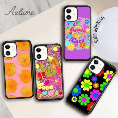 Retro Flowers Phone Case for iPhone 11 12 Pro Max mini X XR XS SE 2020 5 6S 7 8 Plus Samsung Galaxy S8 S9 S10 Cover shell