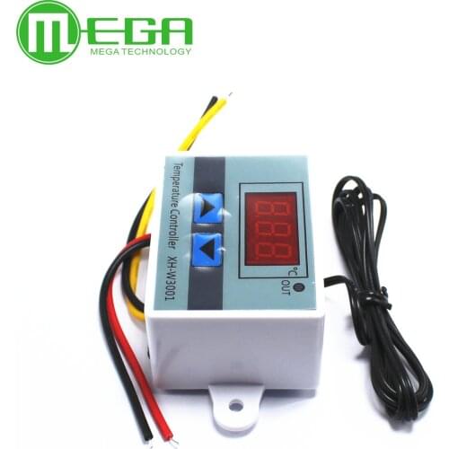 W3001 Digital LED Temperature Controller 10A Thermostat Control Switch Probe XH-W3001