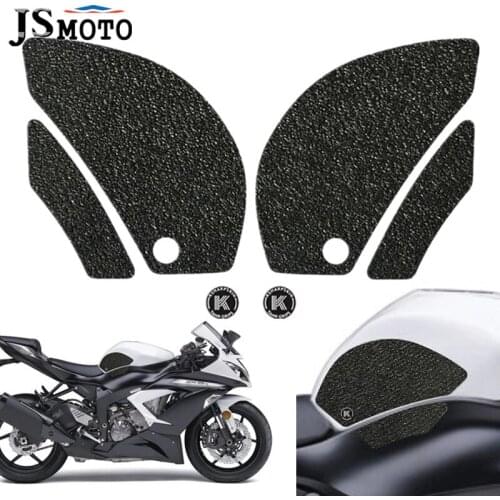 For KAWASAKI NINJA ZX6R NINJA ZX6R ABS NINJA ZX6R/ABS New 3D Motorcycle Tank Protector Pad Anti Slip Side Decal Sticker Emblem