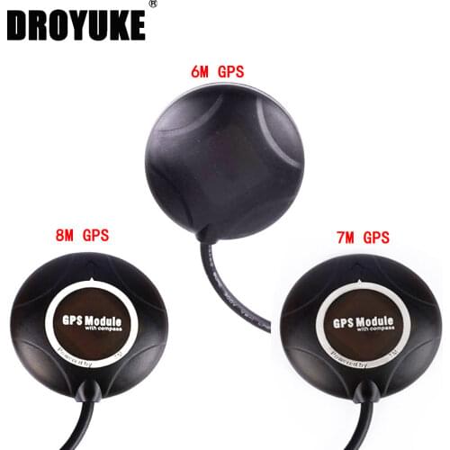 Droyuke RC high quality NEO-6M/7M/8M GPS Module Built-in Compass GPS for APM PIX Pixhawk PX4 Flight Controller Worldwide sale