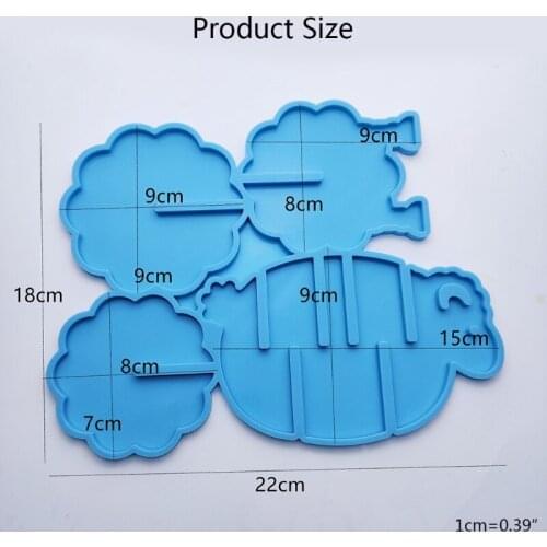 Tray Molds DIY Resin Coaster Molds Silicone Storage Rack Molds Epoxy Resin Casting Molds for DIY Casting Home Decoration