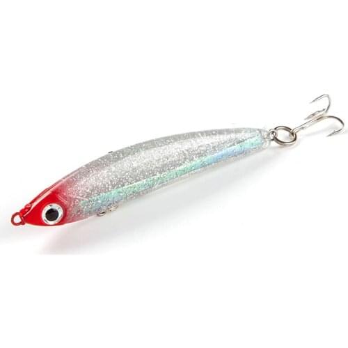 HEXAKILL 1Pcs Soft Body Fish Bait 85MM 14.5g Sinking Pencil Fishing Lure Artificial PVC Swimbait Minnow Bass Peche