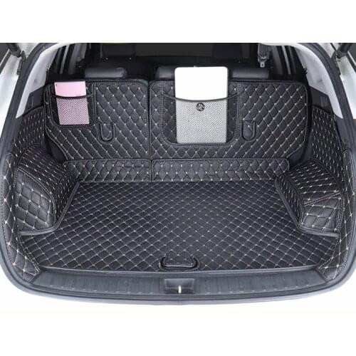 Trunk mat interior modification fully enclosed rear trunk mat Interior decoration car Accessories For Hyundai Tucson 2015-2019