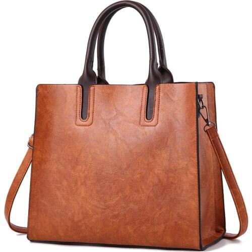 Leather Handbag Women Bag High Quality Casual Female designer Bag Trunk Tote Shoulder Bag Ladies Bolso purse handbags women bags