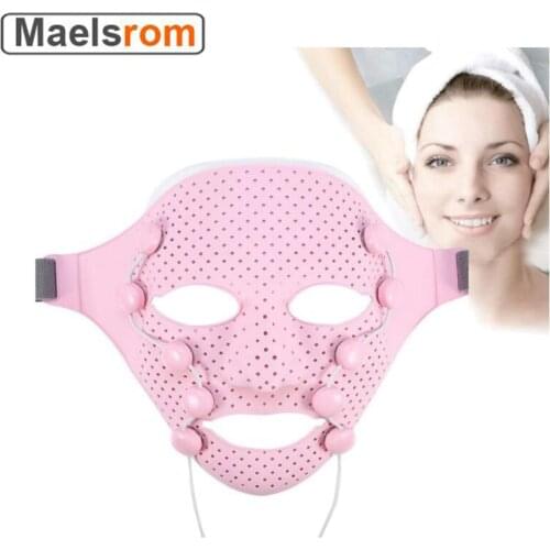 EMS Vibration Face Mask Anti-Wrinkle Magnet Massage Facial SPA Acne Wrinkle Removal Therapy Chin Cheek Lift Up Slim Beauty Salon