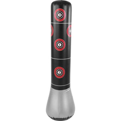 145cm Inflatable Boxing Punching Bag Adult Children Fitness Punch Kicking Sandbag Gym Exercise Training Tumbler Target