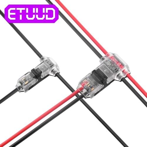 20PC new 1/T type 1pin 2pin Quick Splice Lock Wire Connectors for Terminals Crimp Electrical Car Audio 22-18AWG Wire Set 0-10A