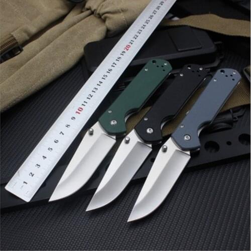 KESIWO pocket folding knife d2 blade survival camping knives flipper tactical carbon fiber outdoor rescue fishing fruit EDC tool