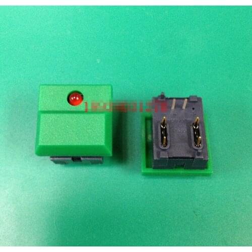 Original new 100% import original button switch stage light 512 console button switch 17*17 green wide handle red light PB86