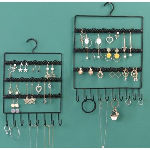 Fashion Creative Hanging Earrings Ear Studs Jewellery Display Rack for Jewelry Gift Organizer Necklace Ear Shelf