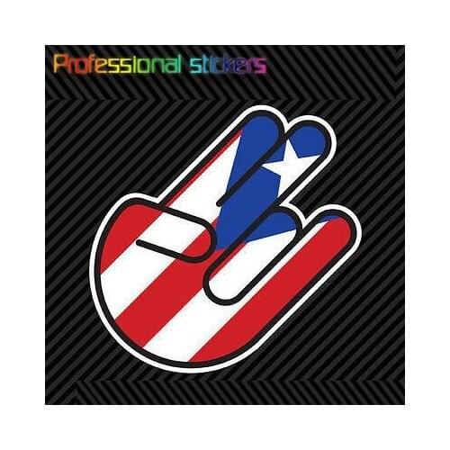 Puerto Rican Shocker Sticker Die Cut Decal Self Adhesive Vinyl Pr Rico Stickers for Motos, Cars, Laptops, Phone