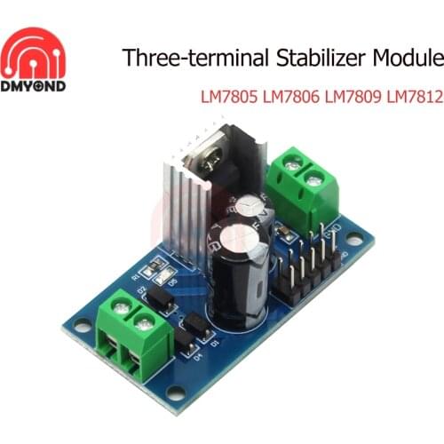 DC/AC 5V 6V 9V 12V LM7805 LM7806 LM7809 LM7812 Three Terminal Voltage Regulator Power Supply Stabilizer Module Output Max 1.2A