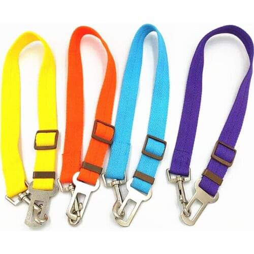 Hot sales pet car seat belt dog safety for puppies and large dogs pet seat belt 4 colors shipping