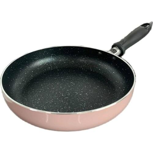 Pink Black non stick wok household frying pan milk making tool small soup cooking pots induction cooker kitchen cookware