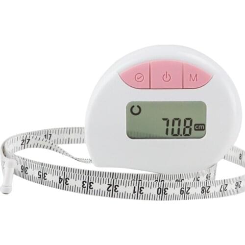 Brand New Digital Waist Bicep Measure Body Circumference Tape Measure w/ Auto-Locking and Retractable