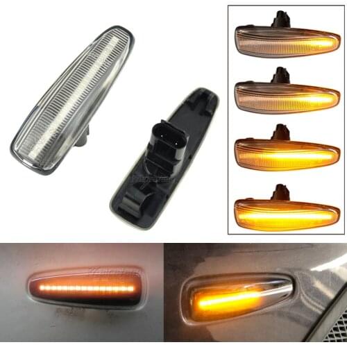 LED Dynamic Turn Signal Side Marker Light For Mitsubishi Lancer Evolution X Outlander Mirage Pajero ASX Waterproof Repeater Lamp