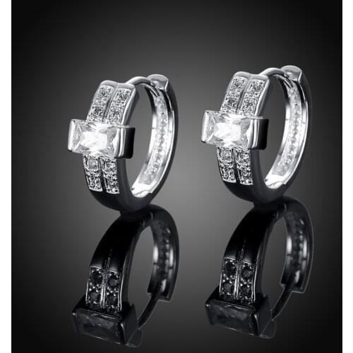 Small Hoop Earrings For Women Cubic Zironia Earing Set Pendientes Mujer 925 Silver Jewelry Accesories Brincos Femme Bijoux