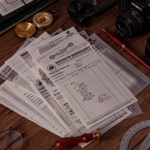 20pcs Big Size Vintage Style Writing Paper Stationery Scrapbooking Journaling DIY Background Decoration Material Paper