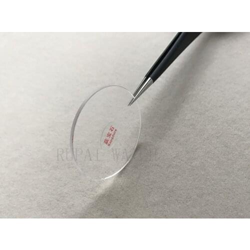 2x FLAT ROUND SAPPHIRE CRYSTAL GLASS 1.2MM THICK FROM 28~32.5MM