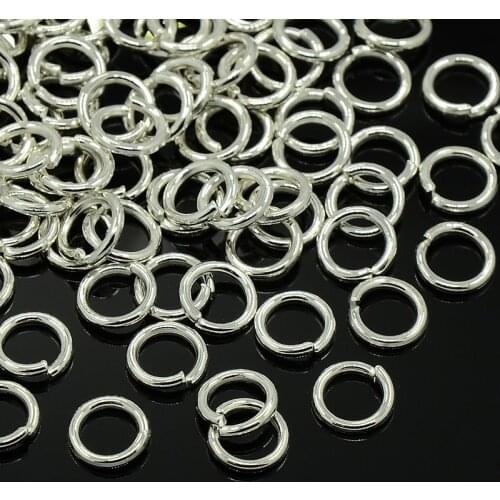 5000pcs Alloy Jump Rings Close but Unsoldered Silver Jewelry Findings 8x1mm; about 6mm inner diameter Hole: 6mm