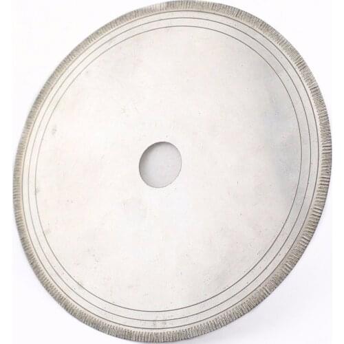 6" inch 150 mm Diamond Lapidary Saw Blades Notched Rim Cutting Gemstone Jewelry ILOVETOOL