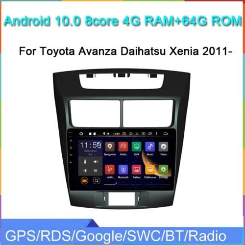 9" 4G RAM 64G ROM Android 10.0 car dvd player for Avanza Daihatsu Xenia 2011- with gps navigation wifi USB BT