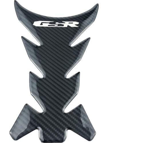 Motorcycle Carbon Fiber Black Fuel Tank Cover Traction Pad Protector Sticker Decals For SUZUKI GSR400 GSR600 GSR750 GSR