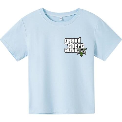 GTA T-shirt kids clothes Tee GTA5 Grand Theft Auto Tops T Shirts Harajuku Clothing boy T Shirts Fashion New Arrival Oversized