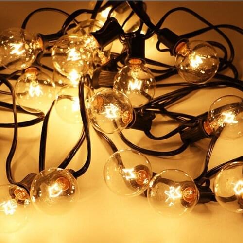 G40 Led String Light 25FT Backyard Patio Lights Vintage Bulbs Lamp for Garden Christmas Holiday Wedding Lights String Lighting