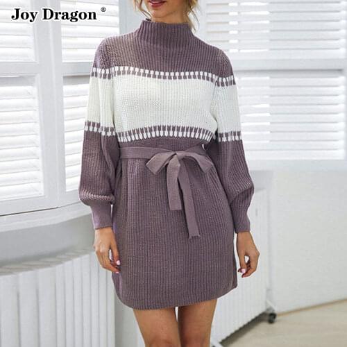 Joy Dragon Fashionable Knitted Dresses