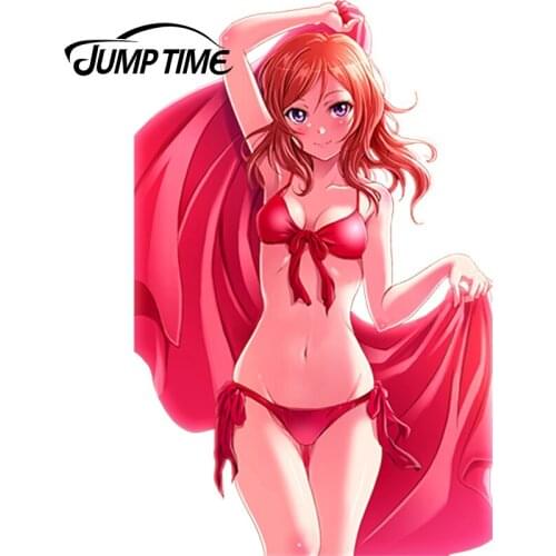 JumpTime 13cm x 8.4cm Nishikino Maki Anime Sexy Girls Love Live! Cartoon Beauty Sports Rally Car Stickers Decal