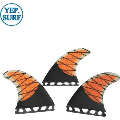 Carbon Future G3 Fins Orange color Honeycomb carbon Top Quality Fins SUP Surfboard Fins de Surf Fin