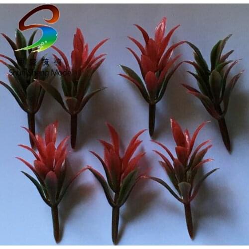Model Flower Yellow Red Color for The Grass Decoration 3.5cm