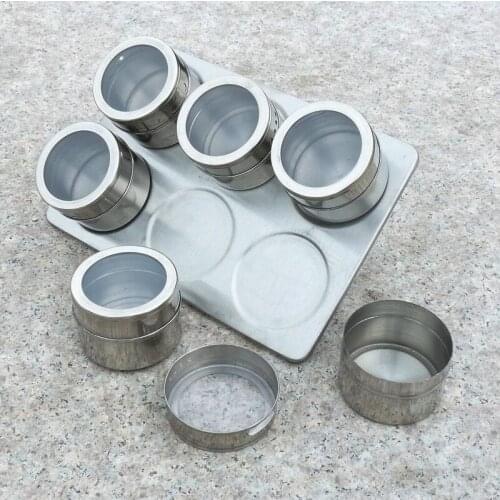24sets/lot Magnetic Spice Jar Set with Rack Holder Seasonings Bottles Condiments Containers Condiment Shaker WA1136