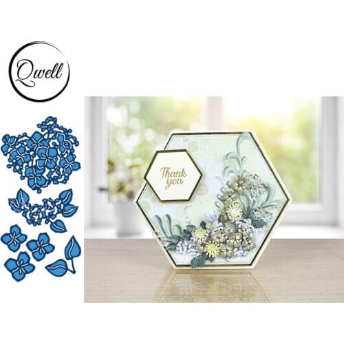 QWELL Metal Cutting Dies Set Elegant Flower Vine for DIY Scrapbooking Craft Card Making Paper Embossing Craft New 2019 die cuts