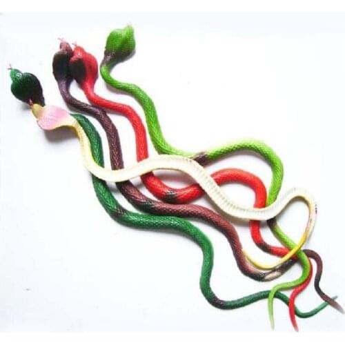 New 1 Piece Halloween Gift Tricky Funny Spoof Toy Simulation Soft Scary Fake Snake New Style Horror Toy For Party