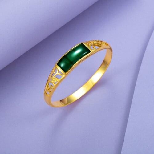 New Ethnic Style Wedding Jewelry Yellow Gold Filled Bridal Retro Bracelet Openable Bangle