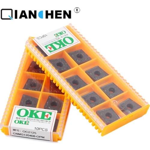 Original quality OKE 10pcs/lot high precision high performance high strength CNC CNMG120408-OPM OC2125 industry carbide inserts