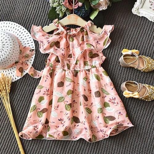 Girls Dress Parttern Baby Costume Dress for Summer Girls Princess Dress Kids Evening Party Bohemian Style Dress