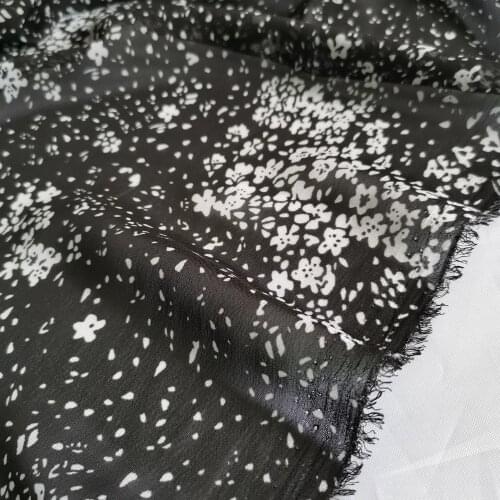Dress Fashion Floral Holiday Chiffon Dancing 75D Cosplay Skirt Scarf Blouse Material Cloth Tissue Fabric