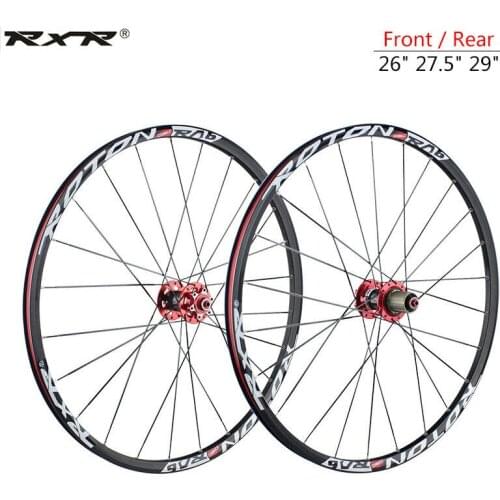 RXR 26" 27.5" 29" mountain bike wheelset MTB bicycle wheel set Disc Brake Front&Rear 100/135mm QR Fit Shimano SRAM Cassette