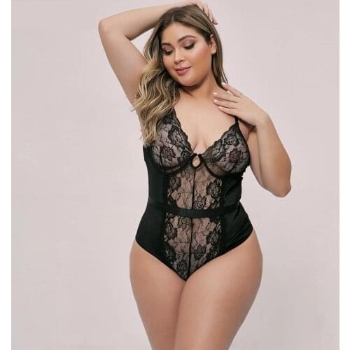 GIRL Black Lace Sexy Bodysuit Woman Bustier Summer Sheer Mesh Sleeveless Bodycon Bodysuits Female Clothing Club Body Tops