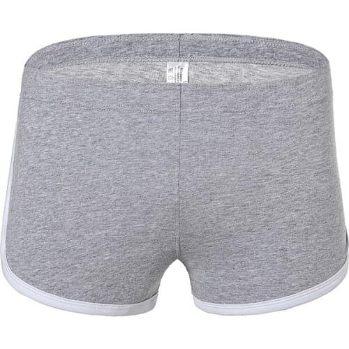 Sexy Men Short Soft Breathable Ice Silk Split Casual Male Comfortable Panties Cueca Male Casual Comfortable Shorts