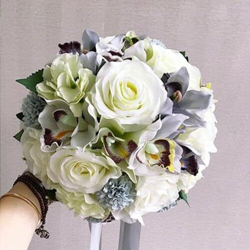Bride Bouquet Weddin Bridal Wedding Bouquet Handmade PE Roses buque de noiva wedding flowers bridal bouquets pristian zouboutin