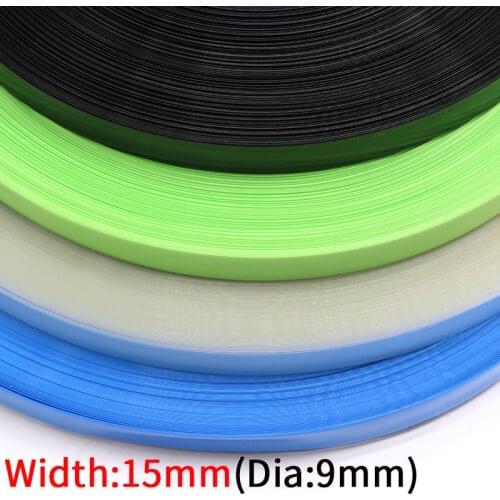 2M Width 15mm PVC Heat Shrink Tube Dia 9mm Lithium Battery Insulated Film Wrap Protection Case Pack Wire Cable Sleeve Colorful