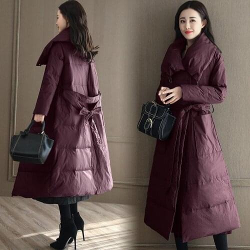 Womens Winter Jacket Fashion Elegant Parka Long Coat Women Korean Ladies Coats and Jackets Parkas Mujer 2020 KJ637