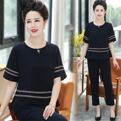 2021 Summer Two Piece Outfits Tracksuits for Women Pants Set and Top Plus Size Big Sportswear Co-ord Sets Clothing